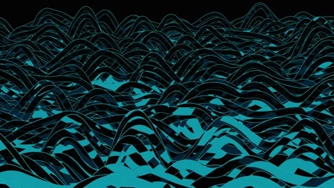 Wave color 14 動画素材 172200480