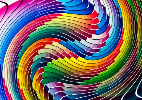 Wave color chart Stock Photos