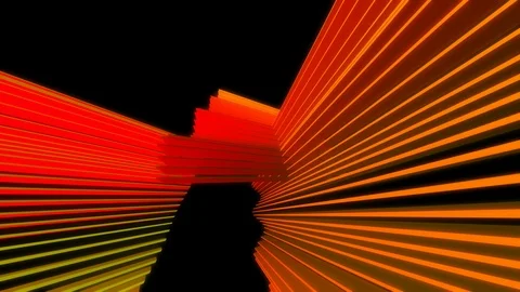 Wave colored stick Stock Footage 99725298
