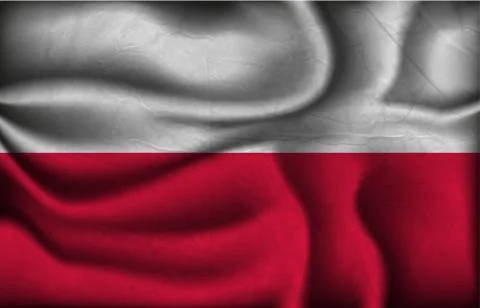Wave country flag with shadows Stock Illustration