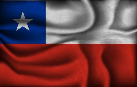Wave country flag with shadows Stock Illustration