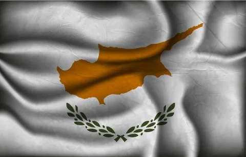 Wave country flag with shadows Stock Illustration