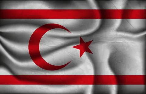 Wave country flag with shadows Stock Illustration