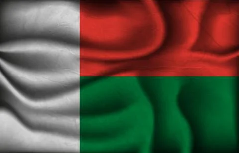 Wave country flag with shadows Stock Illustration