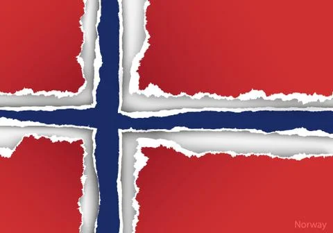 Wave country flag with shadows Stock Illustration