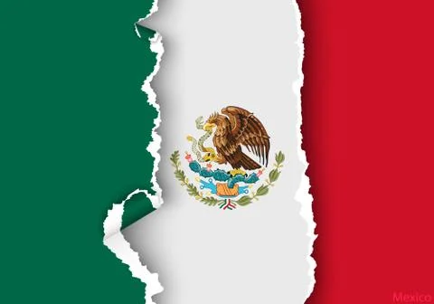 Wave country flag with shadows Stock Illustration