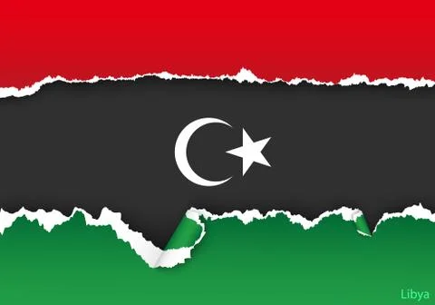 Wave country flag with shadows Stock Illustration