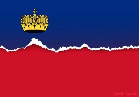Wave country flag with shadows Stock Illustration