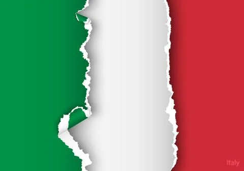 Wave country flag with shadows Stock Illustration