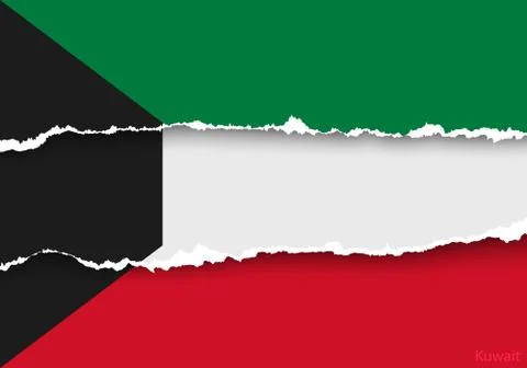 Wave country flag with shadows Stock Illustration