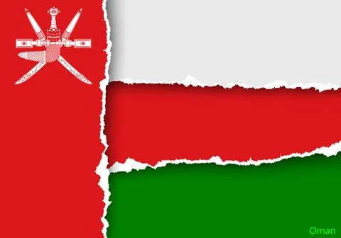 Wave country flag with shadows Stock Illustration