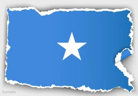 Wave country flag with shadows Stock Illustration