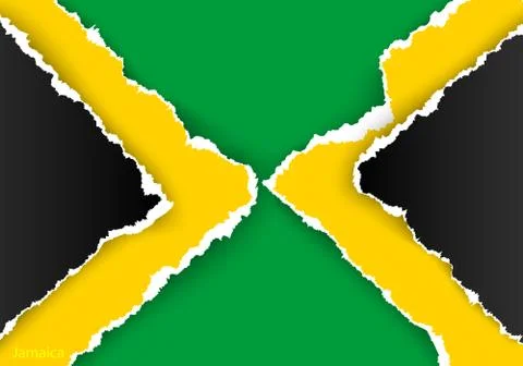 Wave country flag with shadows Stock Illustration