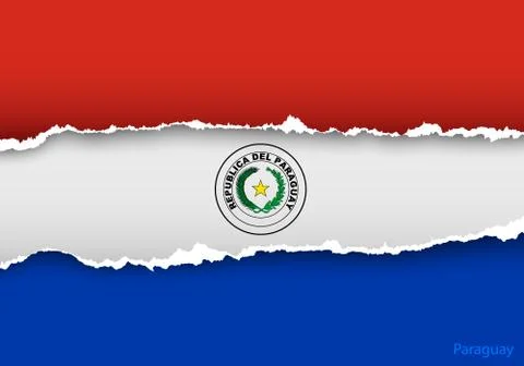 Wave country flag with shadows Stock Illustration