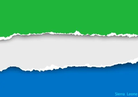 Wave country flag with shadows Stock Illustration