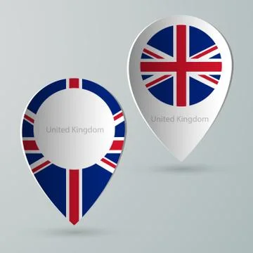 Wave country flag with shadows Stock Illustration