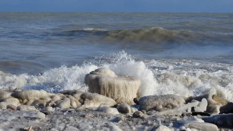 Wave Crash Stock Footage 124745465