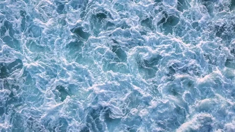 Wave crash on shore, Bali beach swimming, ocean surfing Stock Footage 289420573