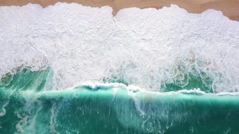 Wave Crashes on Hawaii Beach Stock Footage 184259740