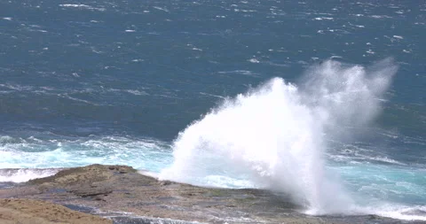 Wave crashing 02 Stock Footage 163844601