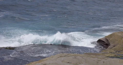 Wave crashing 03 Stock Footage 163844571