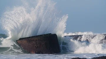Wave Crashing Morocco Stock Footage 86014789