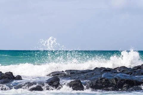 Wave crashing Stock Photos