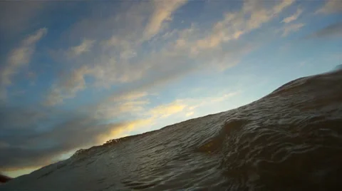 Wave crashing on the shore Stock Footage 27351803