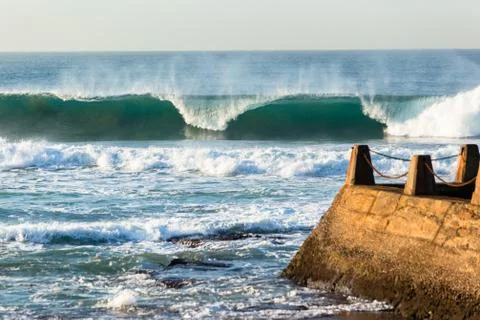 Wave Crashing Tidal Pool Stock Photos