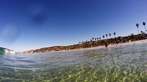 Wave Crashing Underwater Stock Footage 48946407