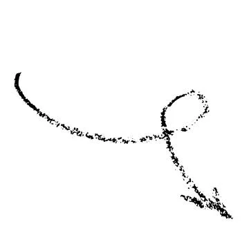 Wave Crayon Hand Drawn Arrow Stockillustratie