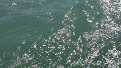 Wave created by a cruising ferry 스톡 동영상 143943220