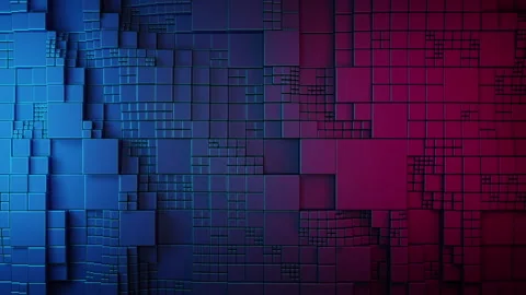Wave of Cubes Backgrounds Stock Footage 195788601