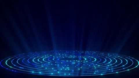 Wave Data Flow Cyber Technology Video Background Stock Footage 335497014