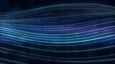 Wave of data Video stock 85570714