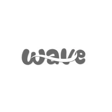 Wave design logo Stock Illustration