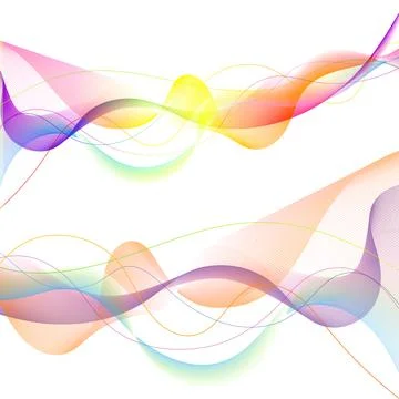 Wave Design Template 스톡 일러스트