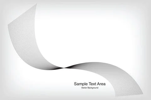 Wave Designed On Black Background With Sample Text Area Stock Illustration