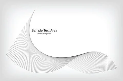 Wave Designed On Black Background With Sample Text Area Stock Illustration