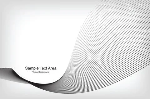 Wave Designed On Gray Background With Sample Text Area Stock Illustration