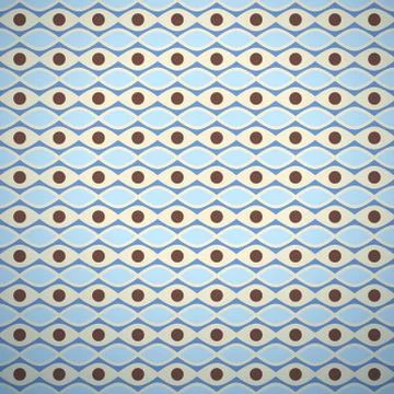 Wave different seamless patterns (tiling) Stock Illustration
