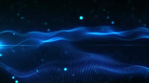 Wave digital Stock Footage 162154561