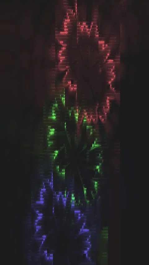 Wave Distortion Visual Loop Vertical Stock Footage 331095347