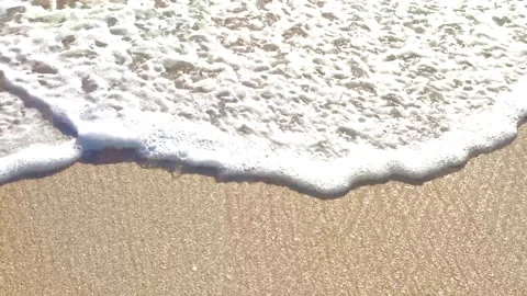 Wave Dreamland Beach Bali Stock Footage 243625618