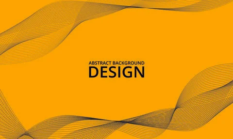 Wave effect background yellow and black color Illustrazione stock