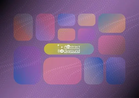 Wave effect Halftone line on gradient color, vector illustration. Stock Illustration