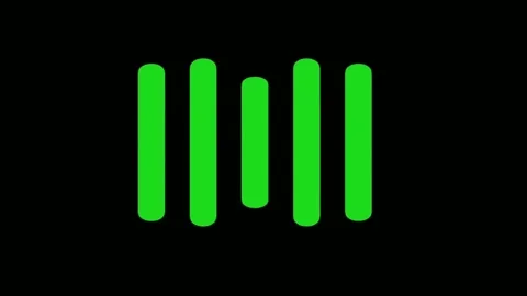Wave Effect Sound Wave Chroma Key Stock Footage 265149007