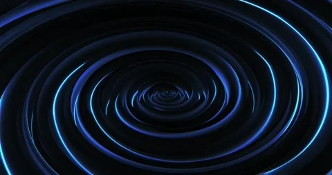 Wave effect, spiral rotation, Abstract technology background with rotating Stock Footage 242759050