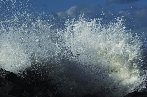 A wave of energy Foto stock