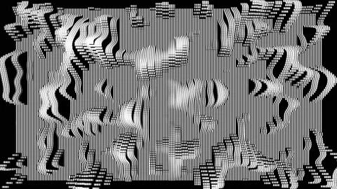 Wave EQ pad, slow, translucent, black background, dense Stock Footage 232364611